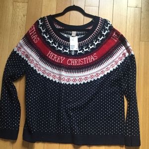 H&M Plus Merry Christmas Sweater Size 3X